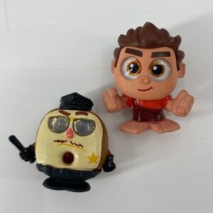 Disney Doorables Wreck-It Ralph and Sheriff Donut Mini Figure Set Glitter Eyes